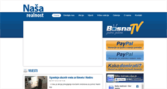 Desktop Screenshot of nasarealnost.ba