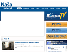 Tablet Screenshot of nasarealnost.ba